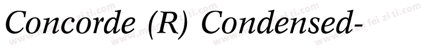 Concorde (R) Condensed字体转换